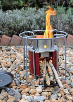 Twig Burning Ezystove red